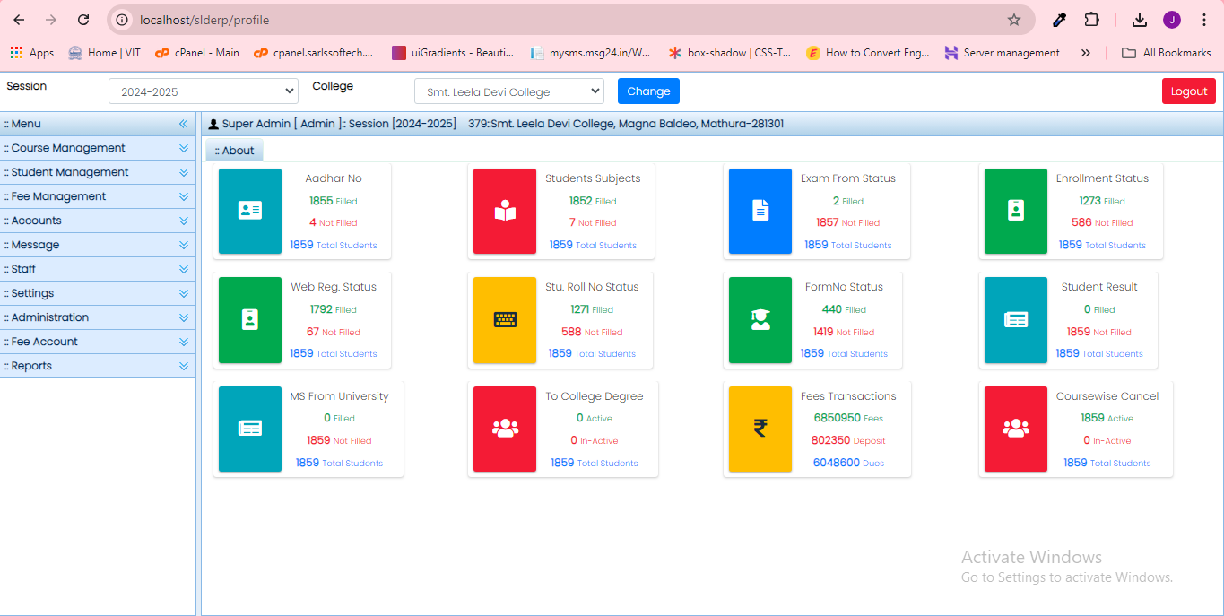 School/College ERP